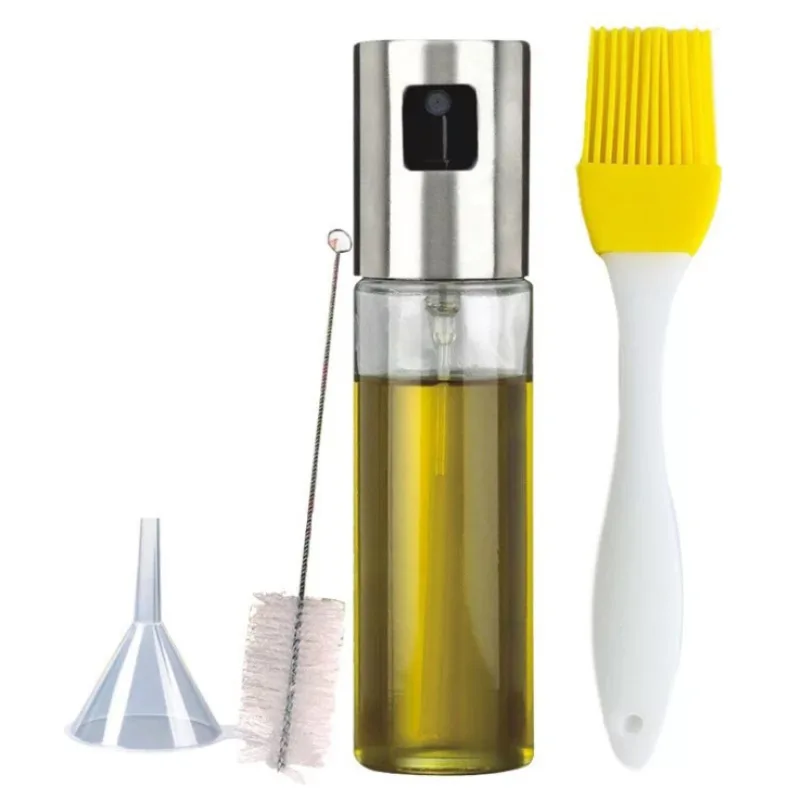

Stainless Steel with Scale Spray Bottle Barbecue Baking Kitchen Cooking Oil Pot Atomizing Spray Bottle Kitchen Tool Salad