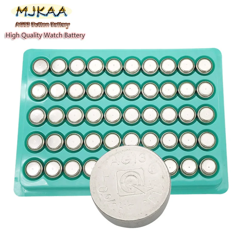 100 шт./MJKAA AG13 LR44 1 5 В кнопка батареи SR44SW SP76 L1154 RW82 RW42 Vlr44 357a A76 игрушка на