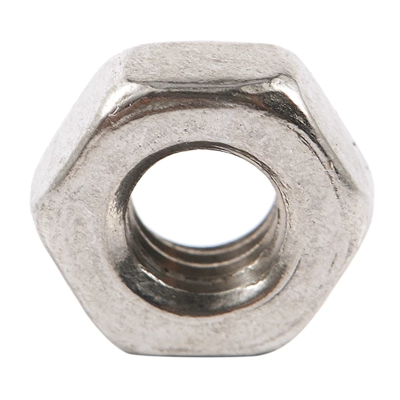 

100Pcs M3 3mm Female Thread Hex Metal Nut Fastener Silver Tone