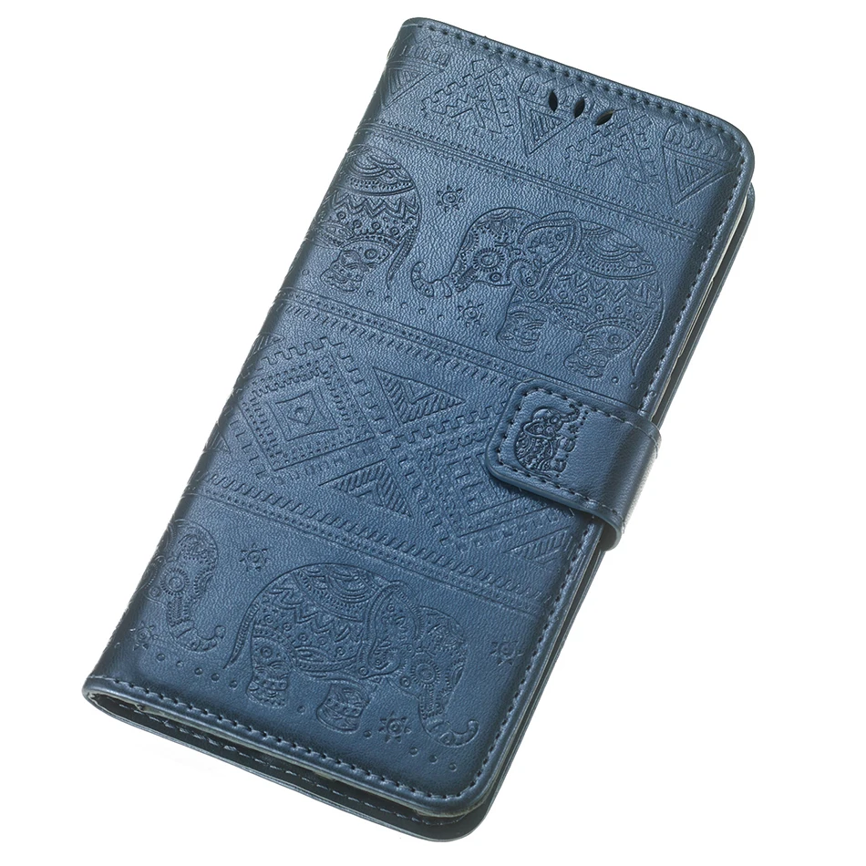 Чехол книжка с подставкой в виде слона для Samsung Galaxy A8 A6 A7 A9 J4 J6 Plus J3 J7 J8 J2 Pro A51 J120 J320
