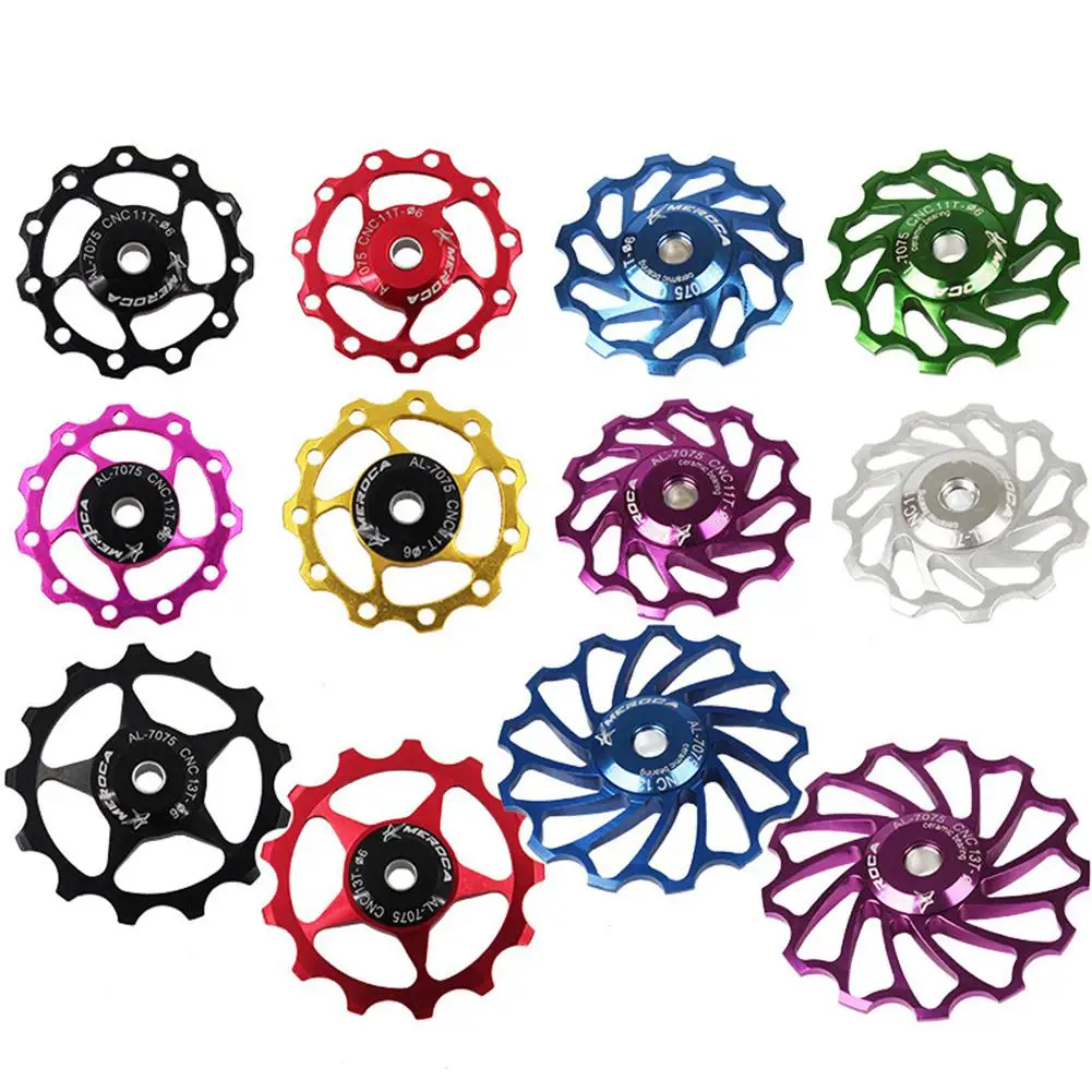 

11T/13T Aluminum Alloy MTB Mountain Bike Bicycle Rear Derailleur Pulley Jockey Wheel Road Bike Guide Roller For 7/8/9/10 Speed