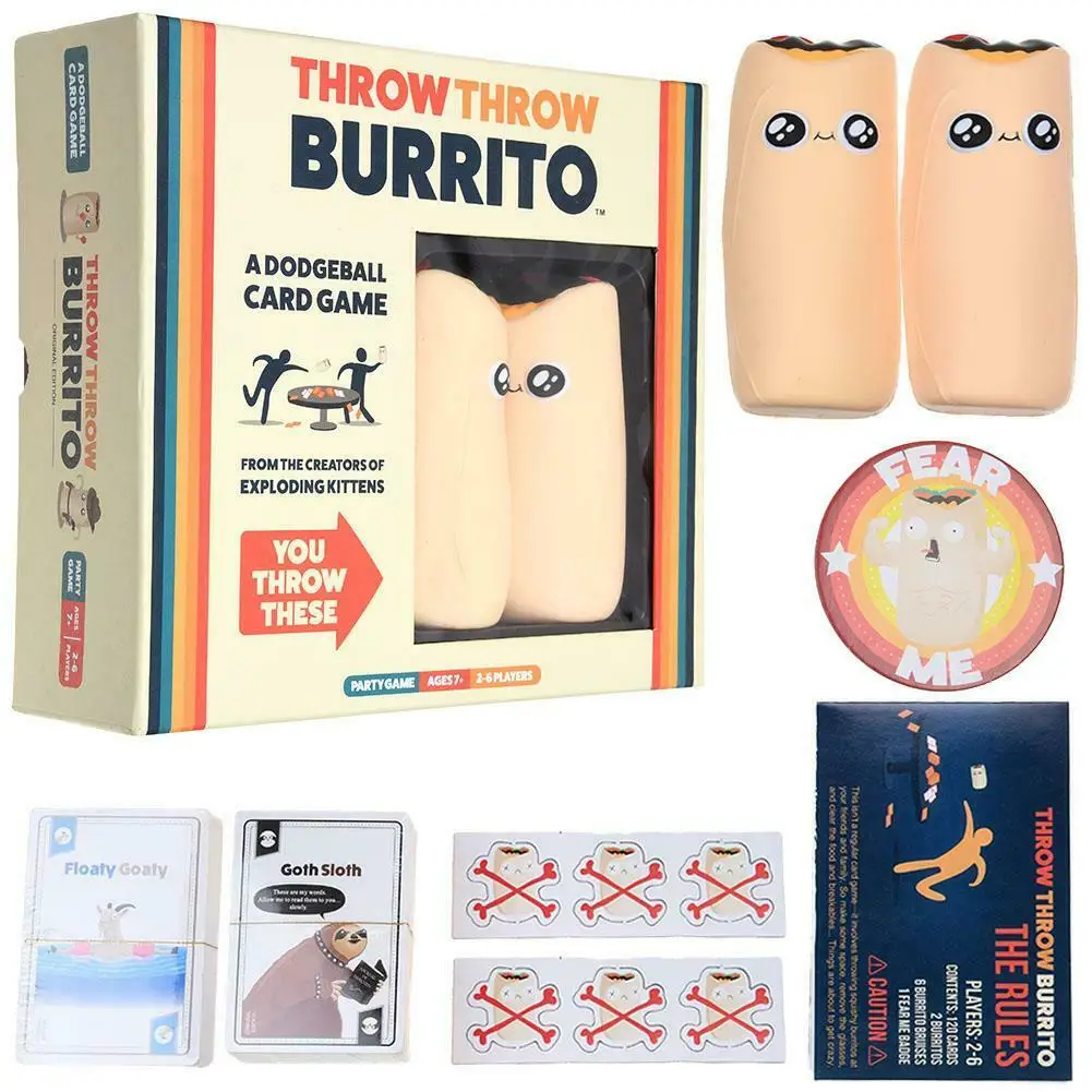 Burrito бросьте в вышибалы метания карточная игра Настольные игры для Семья дома