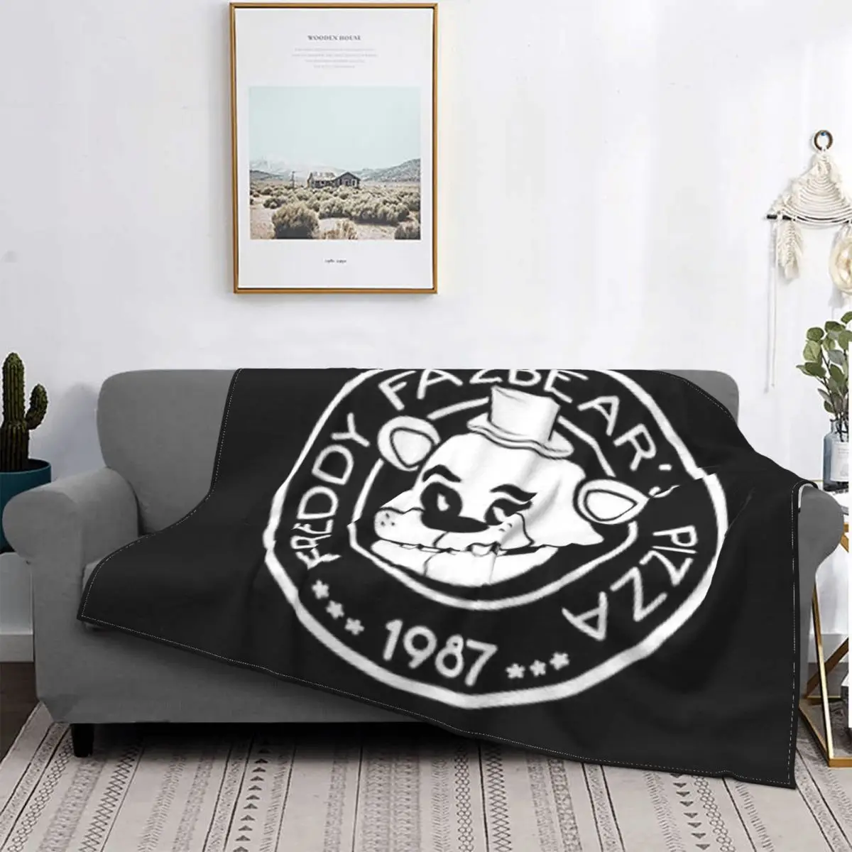 

Fazbear Blanket Bedspread Bed Plaid Sofa Bedspread 90 Hoodie Blanket Blankets For Beds