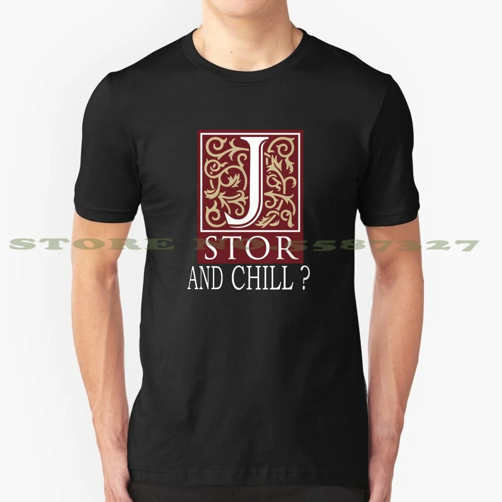 Джейстор и охлаждение? Белая модная Винтажная футболка футболки Jstor Netflix И Chill