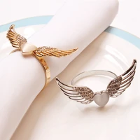 12pcsangel wings love heart wings napkin ring desktop decoration for valentines day wedding engagement festive occasions