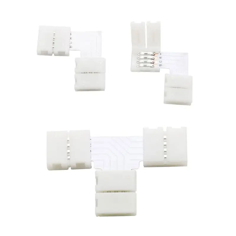 

5050 4 Pins RGB LED Strip Light Set Tape Connector Plug Power Splitter Cable Dropshipping