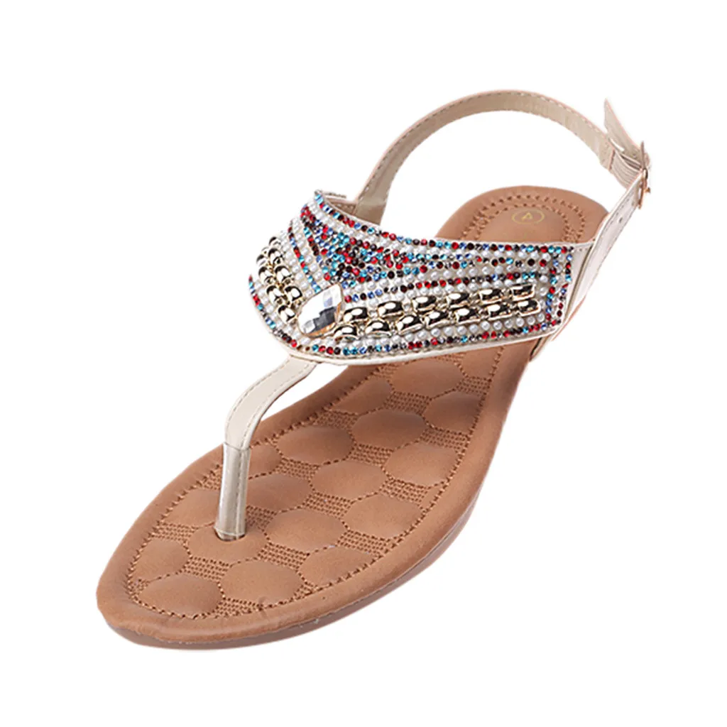 2020 модные сандалии на плоской подошве для женщин летние женские туфли-лодочки с