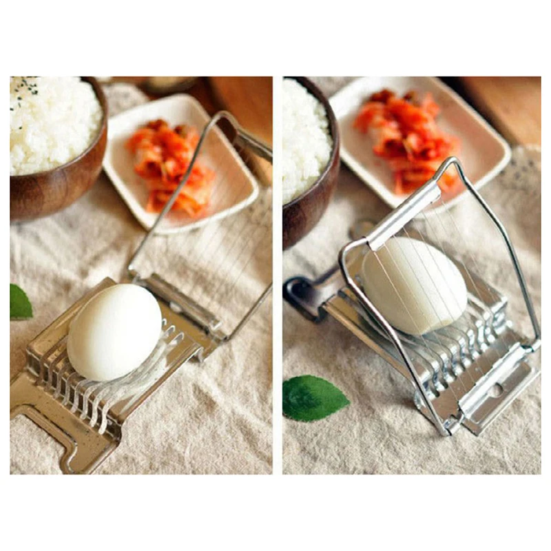 

Multifunctional Stainless Steel Boiled Egg Slicer Mushroom Tomato Cutter Chopper