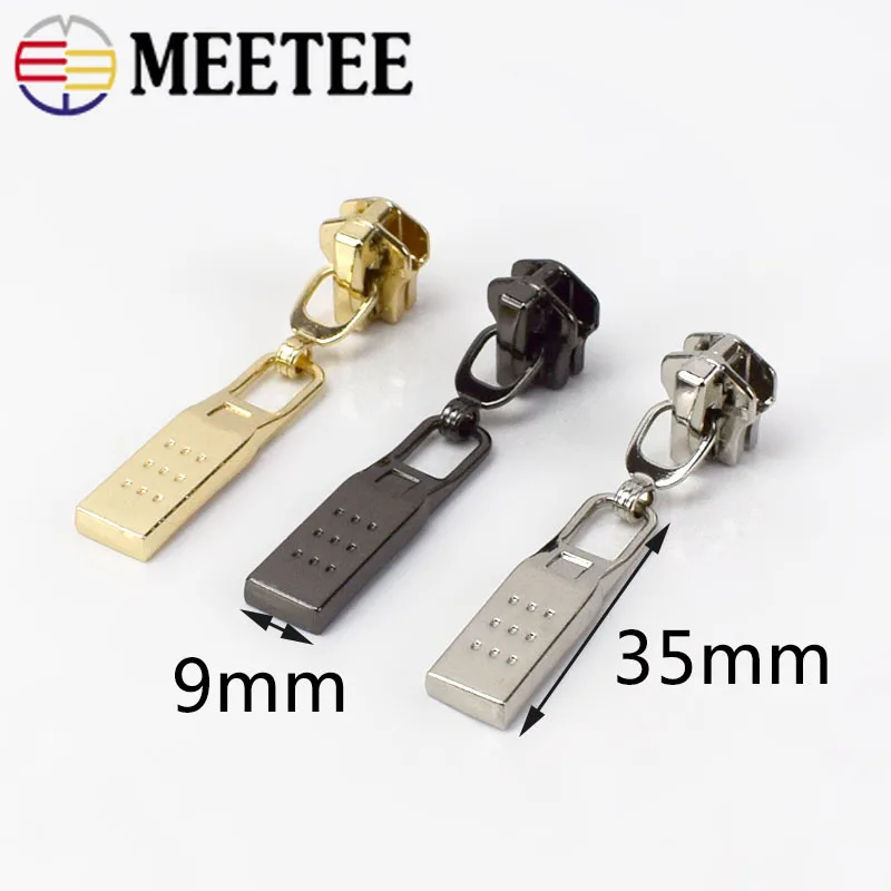10 шт. Meetee 5 # насадка-слайдер из сплава на молнии для металлических молний шитья