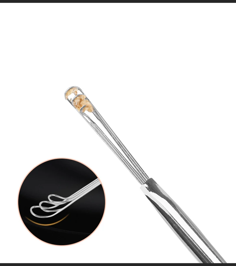 Очиститель для ушей устройство чистки безопасный инструмент удаления ложка