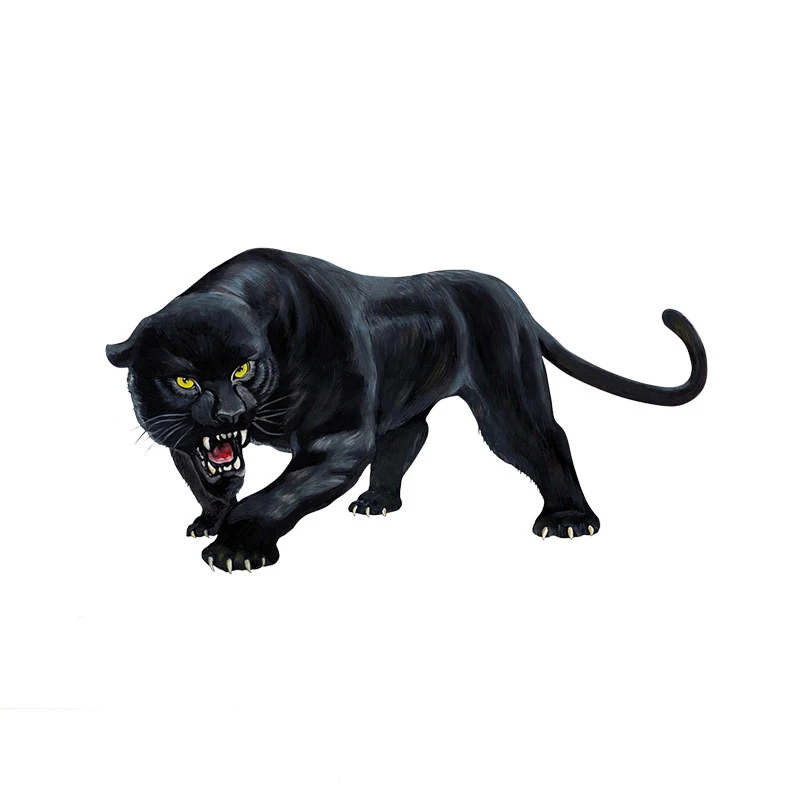 60*42 см мультфильм 3D животное автомобиль наклейка Черная пантера винил Забавный