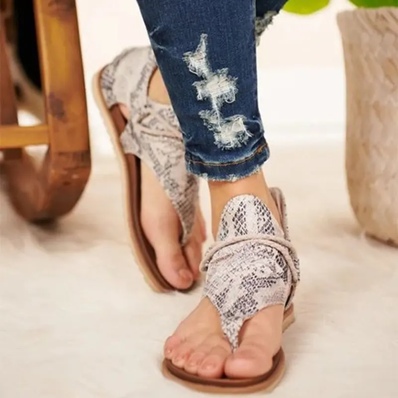 

New 2020 Women Summer Sandals flats shoes woman PU leather zapatos de mujer casual ladies shoe bohemia sandalias sapato feminino