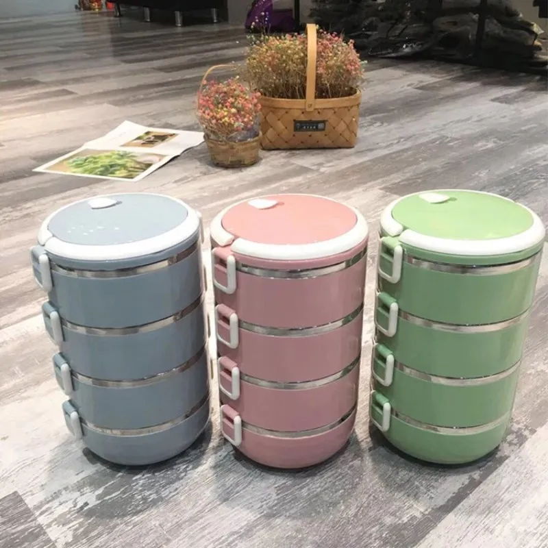 Большая емкость тепловой Ланч-бокс герметичная Нержавеющая Сталь Bento box детский