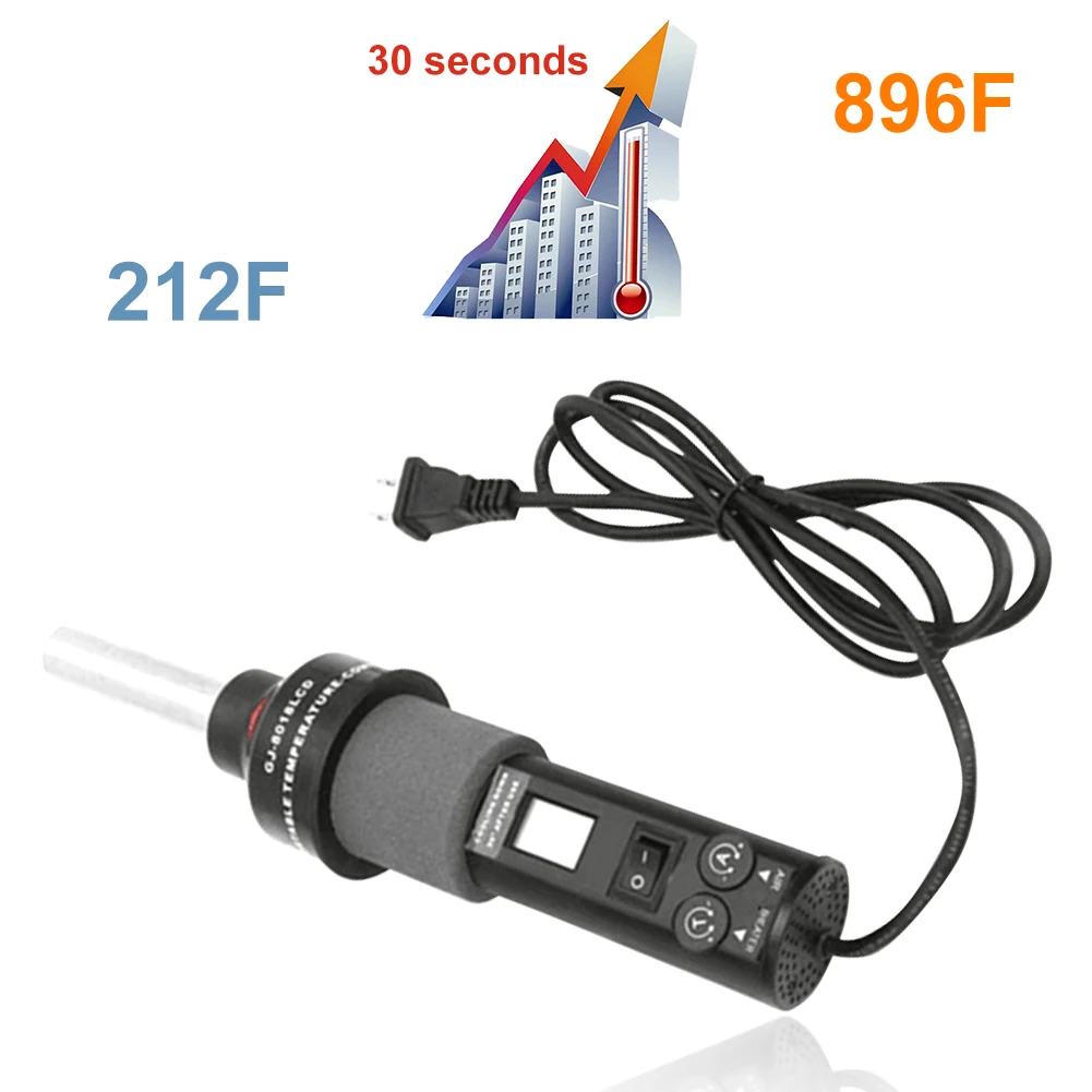 

Digital Accuracy Portable Hot Air Blower DIY Repairing Welding Tools Temperature Adjustable LED Display Low Noise Handheld