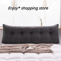 big long bed headboard back pillow bedside backrest large lumbar cushion with core