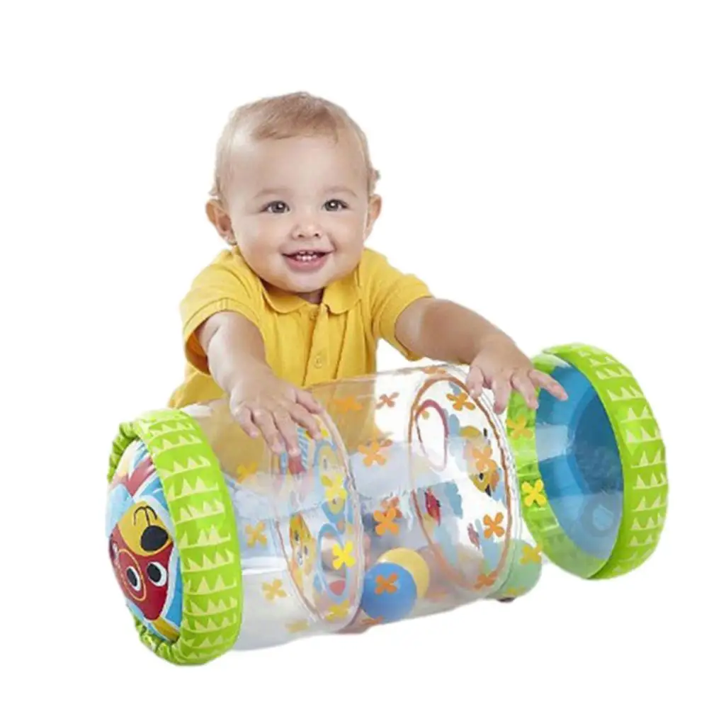 

Baby Crawling Inflatable Roller Toy Baby Fidget Toys Crawling Learning Roller With Bells Toddler Standing Early Education