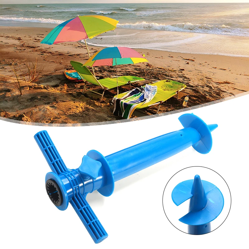 Пластиковый пляжный садовый держатель зонта от солнца зонтик якорь песочный