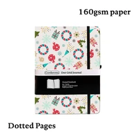 christmas winter b6 dotted grid bullet notebook%c2%a0hard cover journal elastic band travel planner diary