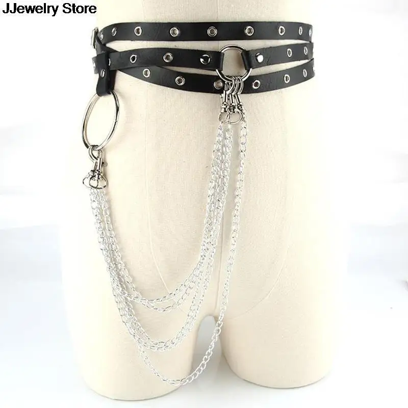 1 шт. женский кожаный ремень для юбки с металлической цепочкой - купить по