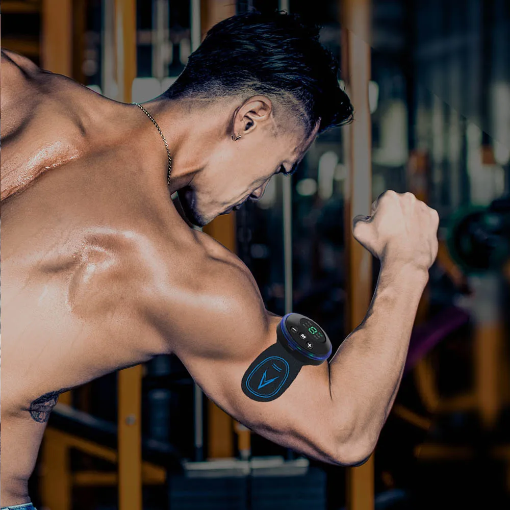 

EMS Muscle Stimulator with LCD Display USB Rechargeable Abdominal Muscle Electroestimulador Fitness Training Ab Belt