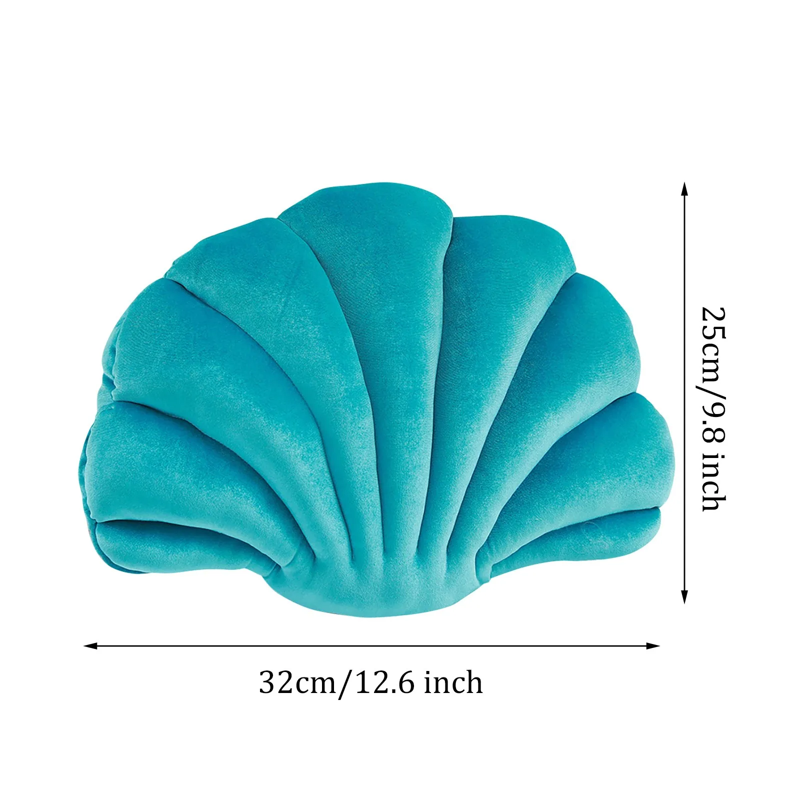 

Seashell Decor Throw Pillow Sea Princess Velvet Throw Pillow Doll Sea Ocean Theme Seashell Conch Decorative For Home Office Kids