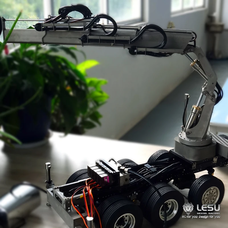1/14 RC LESU металлический гидравлический кран для Тамия тракторный грузовик