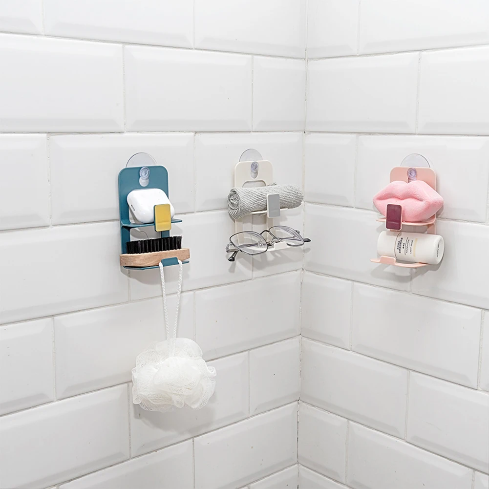 

Sponge rack sink sponge drain suction cup 2-layer storage bag multi-purpose wall-mounted household storage bag