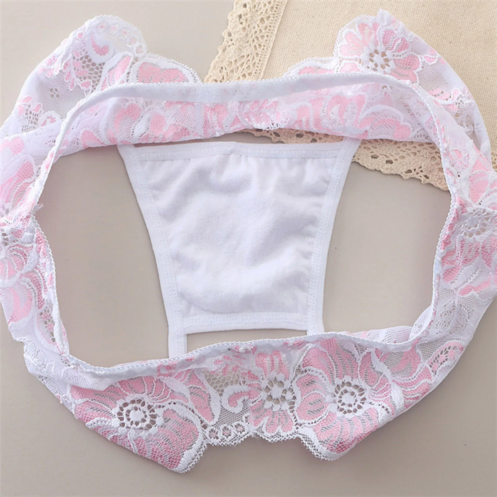 

Panties New Women Sexy Lace Perspective Underwear Briefs Ladies Casual Sensuality Bandage Bikini Underpant 2021