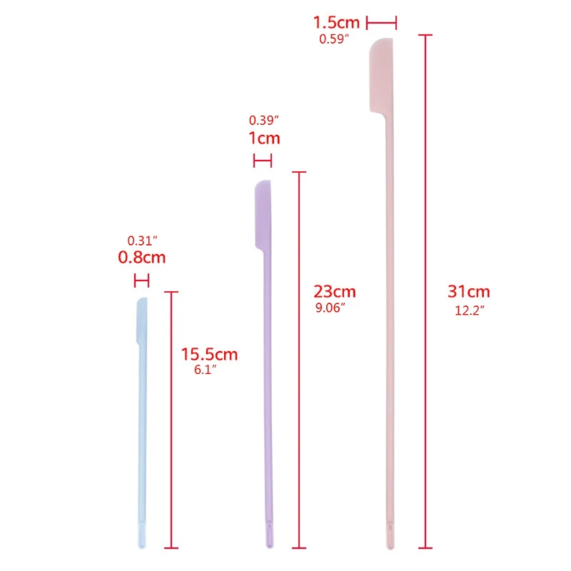 

3/6Pcs Reusable Epoxy Resin Silicone Stir Sticks Mixing Resin Paint Liquid Facial Make Up Stirring Rods DIY Craft Tools