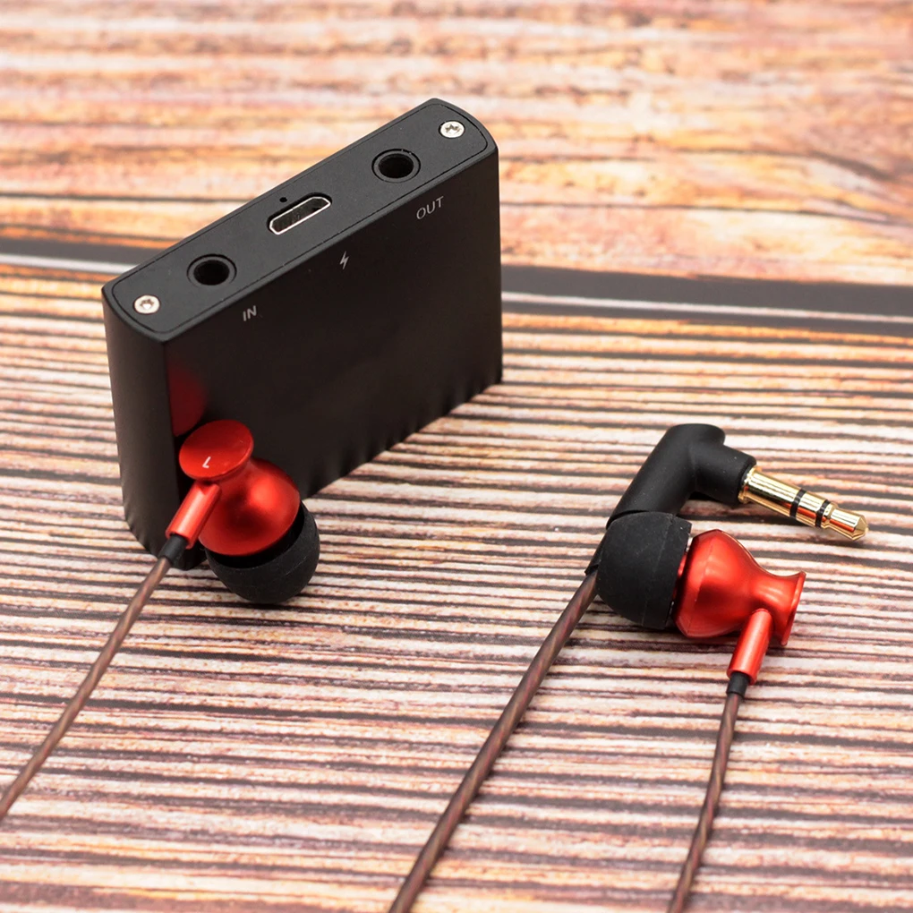 

Rechargeable HIFI Stereo Headphone Amplifier Portable 3.5mm Digital Audio Player Headphone Amplifier