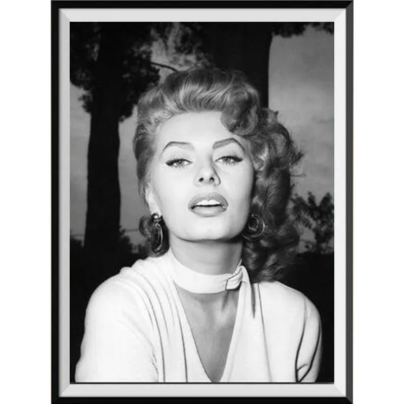 5D алмазная картина София Лорен Сделай Сам Алмазная вышивка футболист мозаика