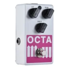 Педаль для гитарных эффектов ammoon OCTA, точный полифонический октавный генератор, гитарная педаль с поддержкой сигнала SUB UP Octave  Dry