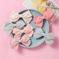 cotton bow baby hair clips for baby girls cute hairpins hair bows barrettes for children newborn kids hair accessories for girls