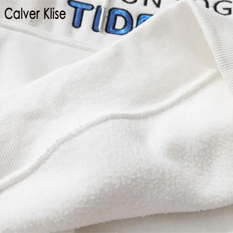 

Calver Klise Cartoon Bee Embroidery Hoodie Sweatshirt Japanese Hip Hop Streetwear Harajuku Casual Pullover Men Winter Fleece