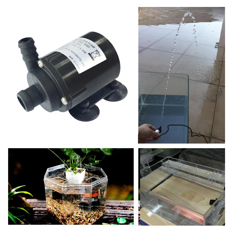 Водяной мини насос на солнечной батарее DC 6 В/12 В циркуляционный с бесщеточным