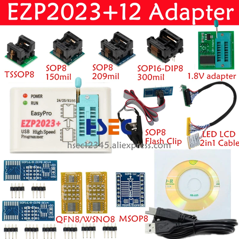 Высокоскоростной USB-программатор EZP2023 оригинальный SPI EZP 100% с поддержкой 24 25 93 95