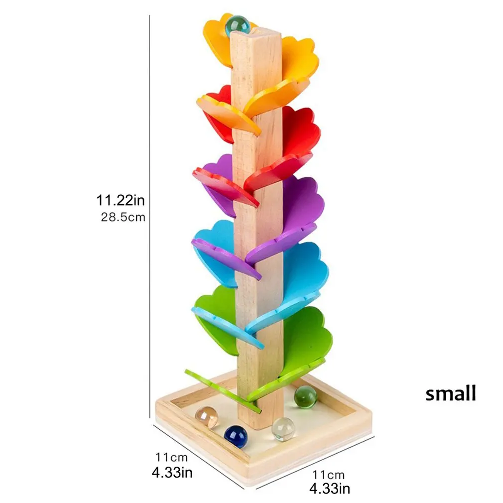 

Children's Wooden Color Disassembly Ball Toy Tree Leaf Tower Pour Bead Game Kindergarten Puzzle Assembly Building Block Toy