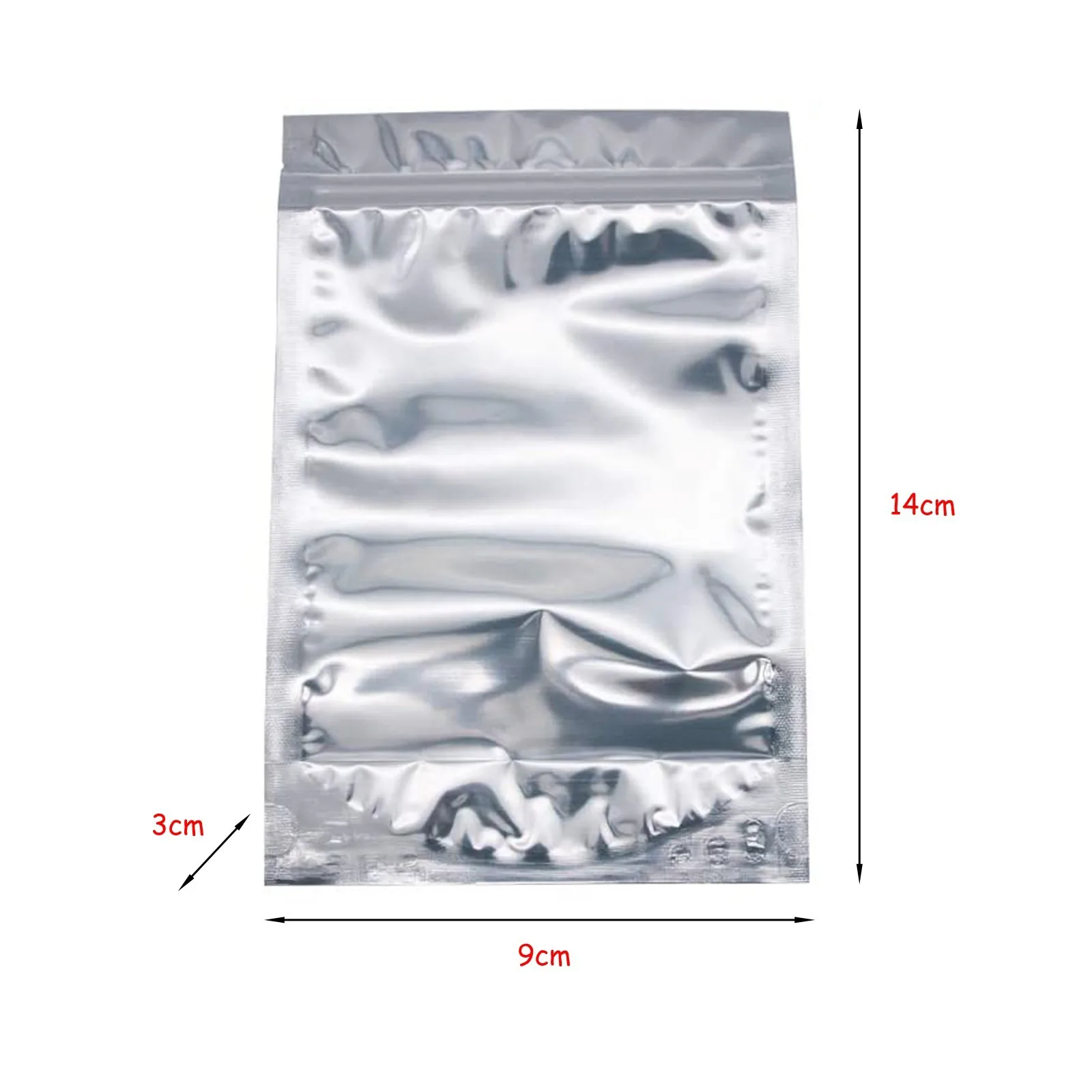

150Pieces Resealable Smell Proof Bags Holographic Ziplock Bags 10x15x3 Aluminum Foil Food Storage Bag Zipper Closure Plastic Bag