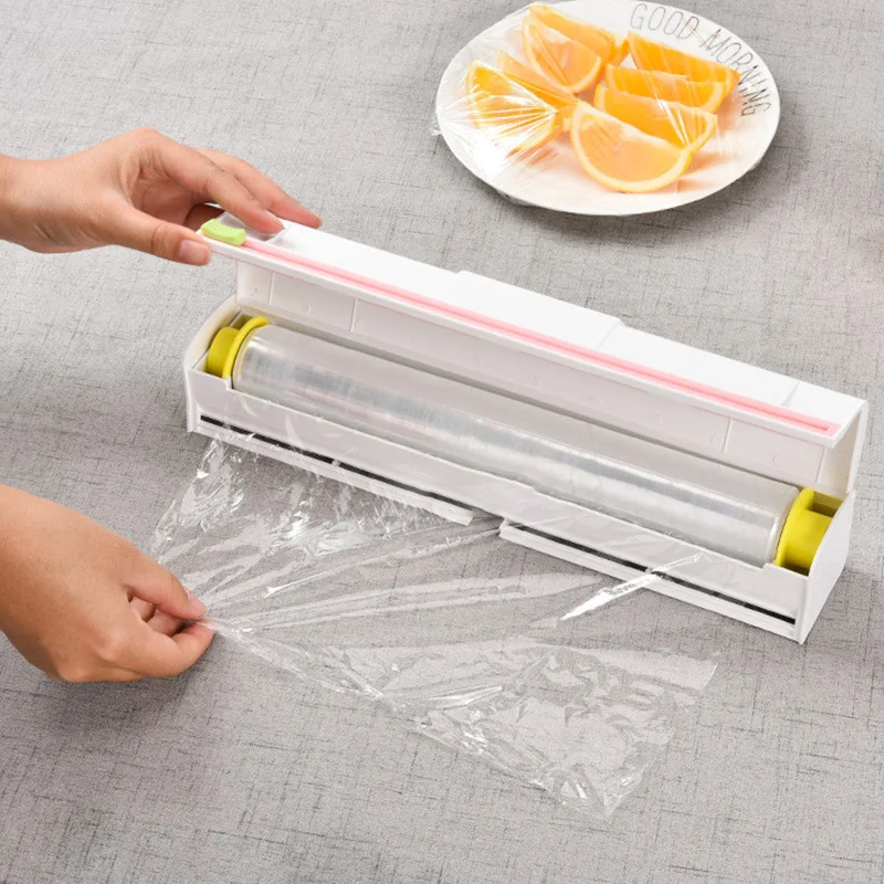 Cling Film Cutter Kitchen Storage Foil Dispenser | Дом и сад