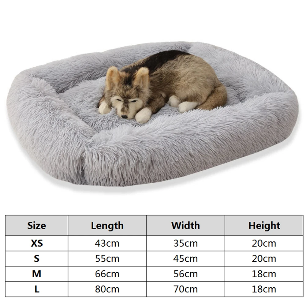 

Plush pet litter square large, medium and small dog autumn and winter warmth plush sleeping litter cat litter pet mattress