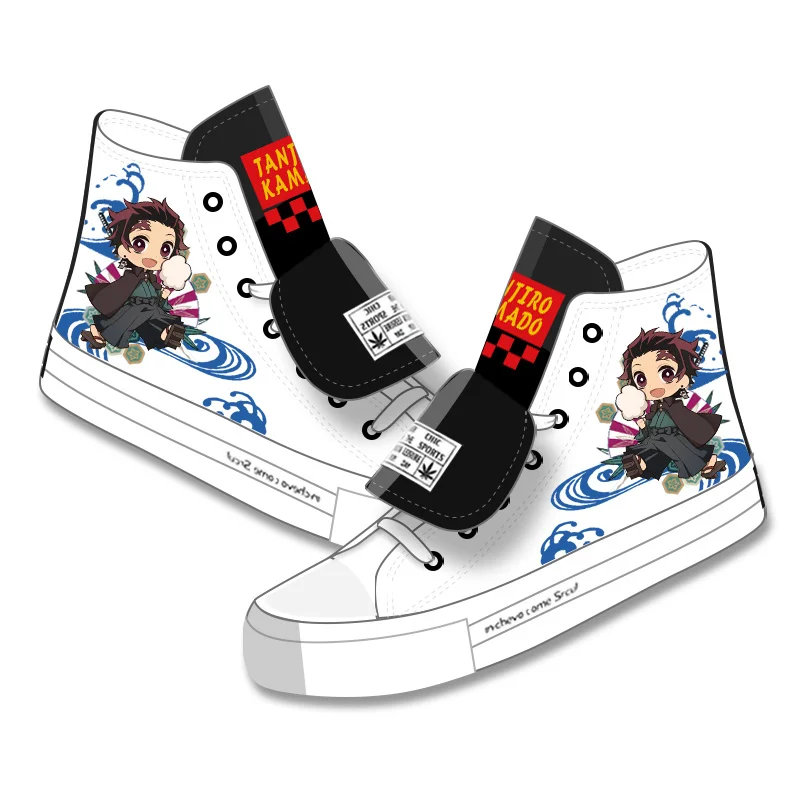 

Unisex Demon Slayer: Kimetsu no Yaiba plimsolls canvas shoes rope soled shoes Kamado Tanjirou Kamado Nezuko Daily Shoes
