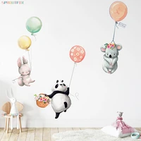 vinyl decorative wall stickers for children balloons bunny animal wall stickers for kids rooms boys girls