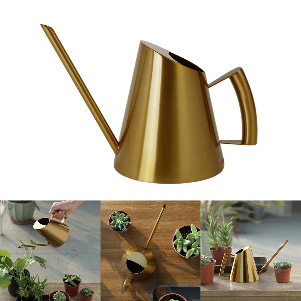 

400/900ml Stainless Steel Long-nosed Watering Can Watering Pot Watering Kettle Small Watering Gardening Tools Creative gift