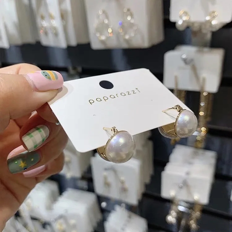 Новое поступление полукруглые серьги с имитацией жемчуга Модная бижутерия