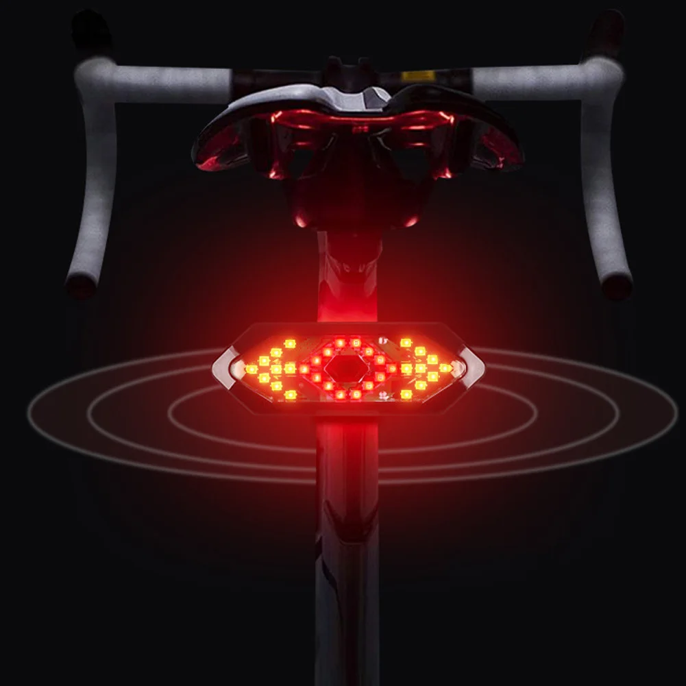 

Bike Turn Light With Wireless Remote Control LED Bicycle Rear Light Taillight With Turning Signal For Cycling Bike Turn Light