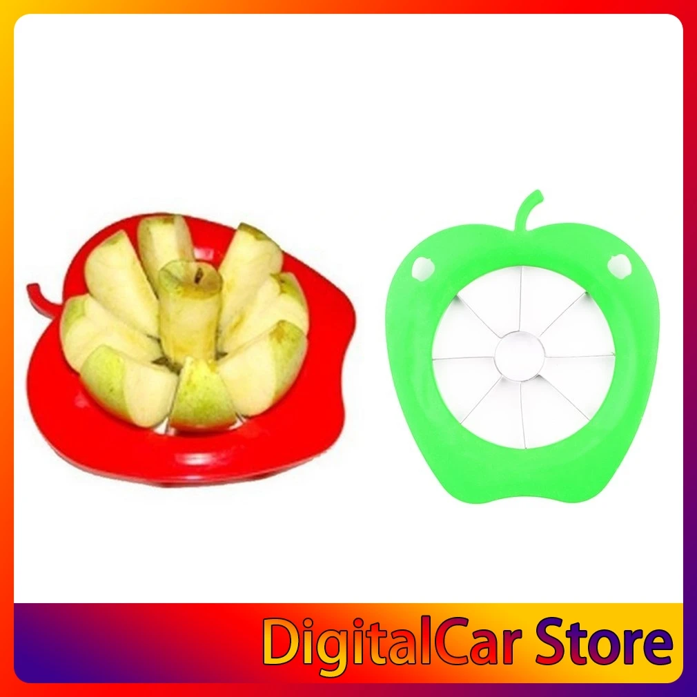 

1pc Apple knife corers fruit slicer apple shape ABS+ stainless steel kitchen cooking Fruit Vegetable Tools shredders slicers