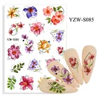 1 лист Личность животных Стиль акварельным рисунком наклейки для ногтей цветочным принтом в стиле сделай сам, переводятся на ногти наклейки с украшением в виде пряжки женская