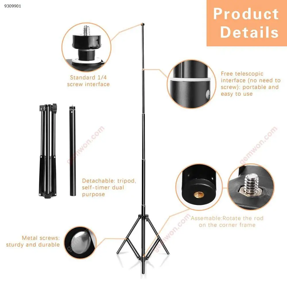 Портативная Выдвижная селфи палка 170 см кольцесветильник ная стойка штатив для