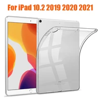for ipad 10 2 2019 2020 2021 a2603 a2604 case tpu silicon transparent slim cover for ipad 7th 8th 9th generation coque funda