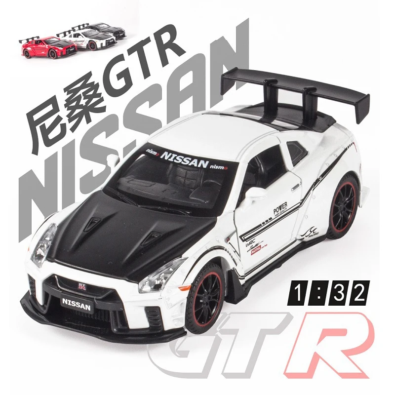 

Alloy Car Model 1:32 Diecast Miniature JDM Nissan GTR R35 WRC Metal Vehicle Boys Collection Gifts for Children Birthday New Toys